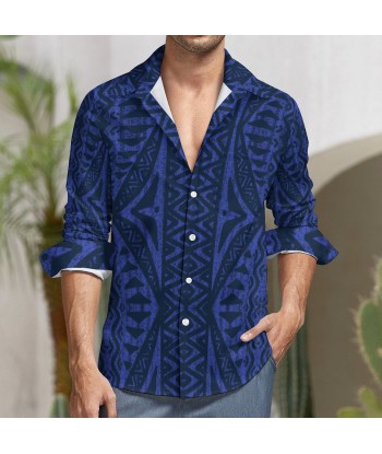 Chemise kalaga bleu imprimé gatu l'achat 