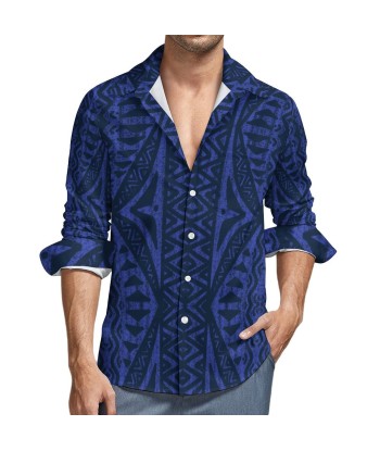 Chemise kalaga bleu imprimé gatu l'achat 