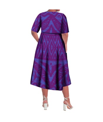 Robe Ismé cache-coeur imprimée violet paiement sécurisé