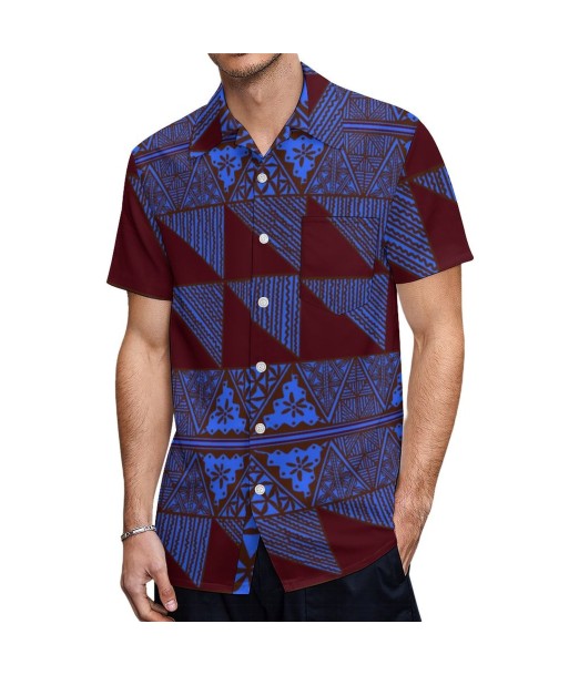 Chemise hévi bleue imprimée gatu sur le site 