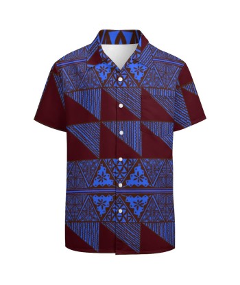 Chemise hévi bleue imprimée gatu sur le site 