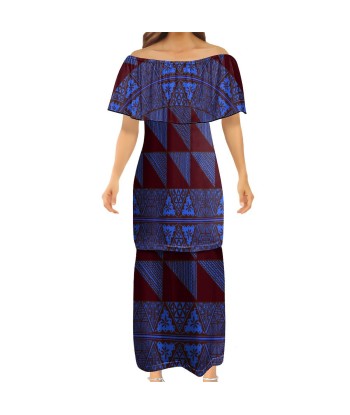 Ensemble haut/jupe bleue motif gatu sur le site 