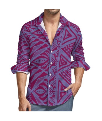 Chemise orion violet imprimé gatu livraison gratuite