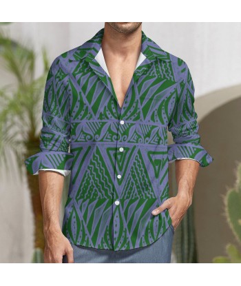 Chemise orion vert  imprimé gatu Pour