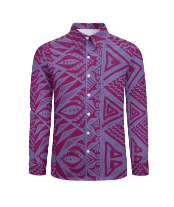 Chemise orion violet imprimé gatu livraison gratuite