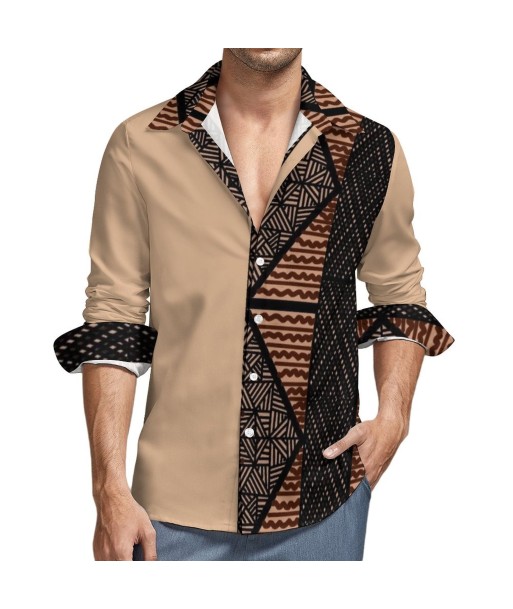 Chemise beige imprimé gatu acheter en ligne