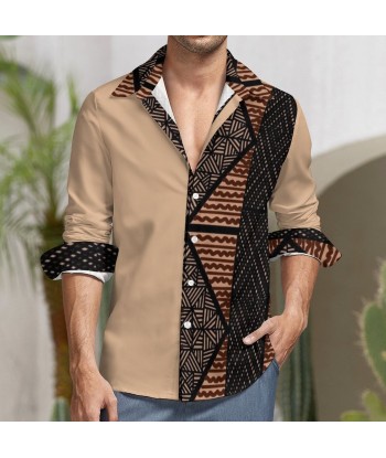 Chemise beige imprimé gatu acheter en ligne