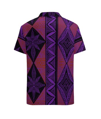 Chemise hévi  violet imprimée gatu d'Europe débarque