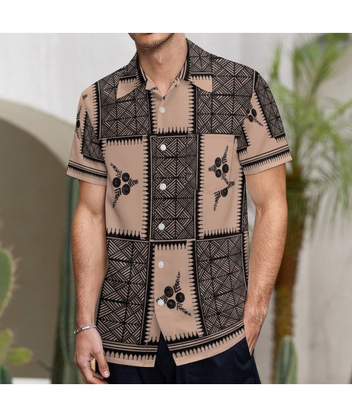 Chemise hévi marron imprimé gatu toga français