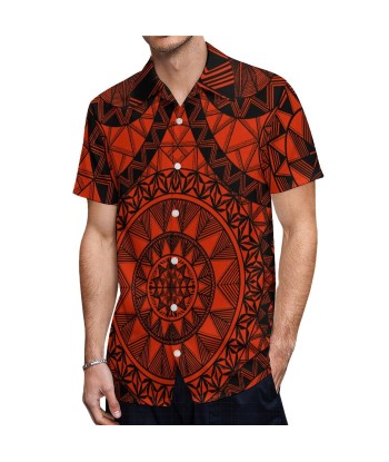 Chemise rouge polé imprimé gatu prix