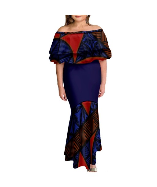 Robe longue matatoa  bleu foncé Faites des économies