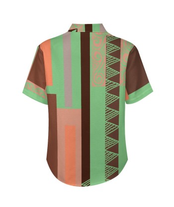 Chemise vert pacific imprimé gatu france