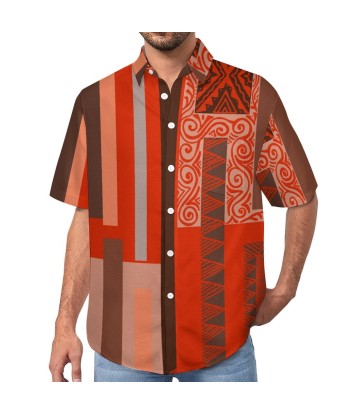 Chemise rouge pacific imprimé gatu pas cher 