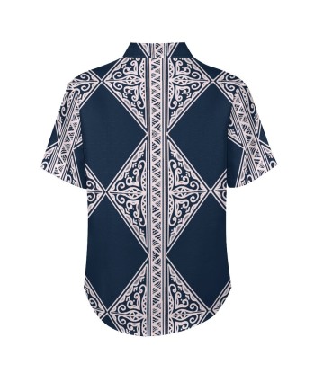 Chemise bleu pacific imprimé gatu livraison et retour toujours gratuits