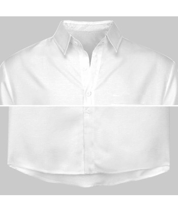 Chemise blanc pacific imprimé bleu océan le concept de la Pate a emporter 