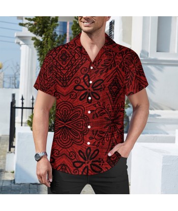 Chemise noir imprimé fleur soldes