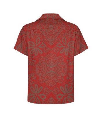 Chemise marron imprimé fleur français