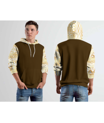 Sweat à capuche marron ouvre sa boutique