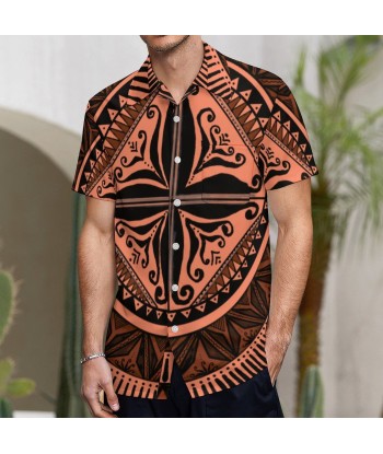 Chemise hévi saumon imprimée gatu français