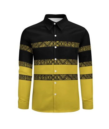 Chemise bicolore noir/jaune imprimé tapa Toutes les collections ici