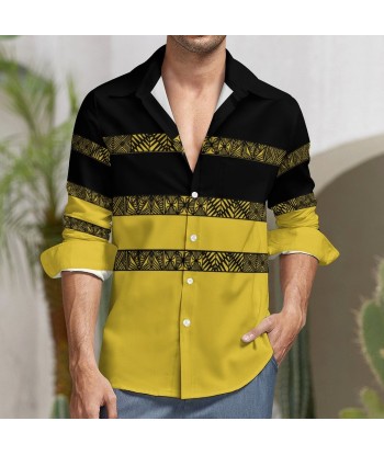 Chemise bicolore noir/jaune imprimé tapa Toutes les collections ici