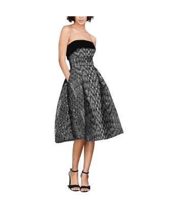 Robe cocktail Ana tapa noir Pour