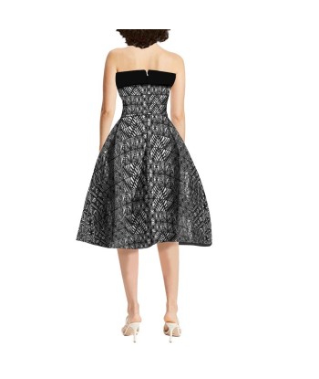 Robe cocktail Ana tapa noir Pour