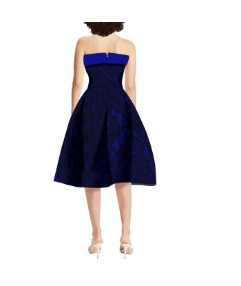 Robe cocktail Ana noir/bleu en ligne