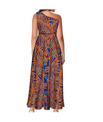 Robe Maileï orange le des métaux précieux