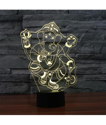 Ganesh 3D Lamp la livraison gratuite