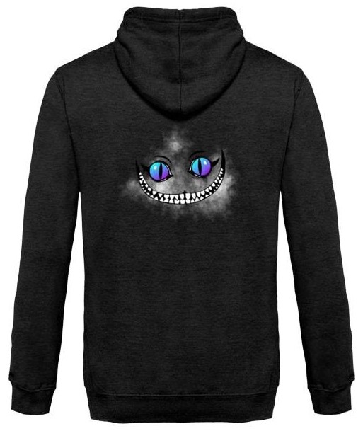 Wonderland - Back Design - Unisex Hoodie pas cher 