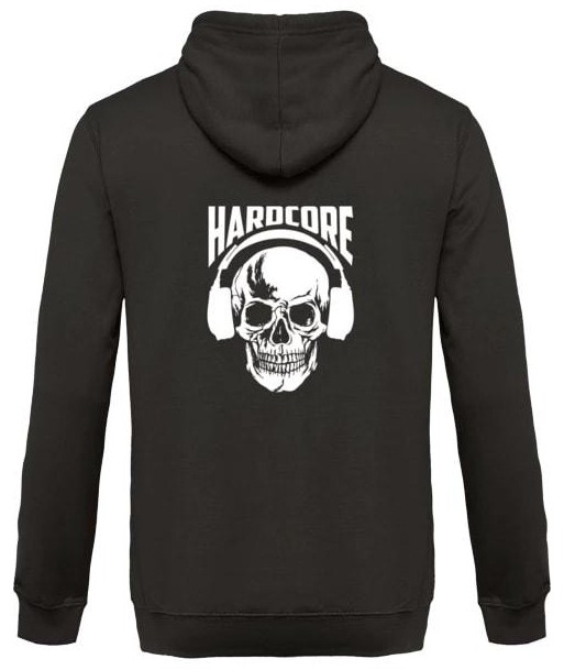 Hardcore - Back Design - Unisex Hoodie Paris Déstockage Promo