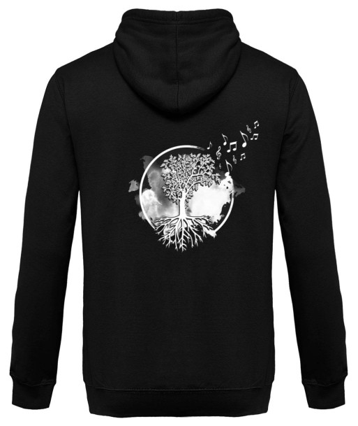 Tree of music- Back design - Unisex Hoodie Comparez et commandez 