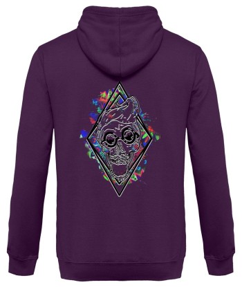 Funny face - Back design - Unisex Hoodie en stock