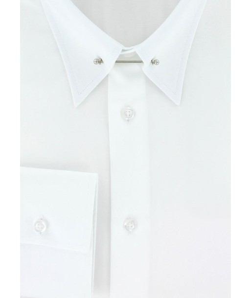 Chemise cintrée col anglais blanc Découvrez la collection