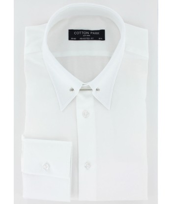 Chemise cintrée col anglais blanc Découvrez la collection