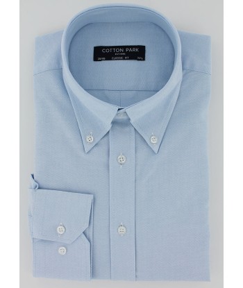 Chemise classique col bouton oxford bleu ciel de la marque