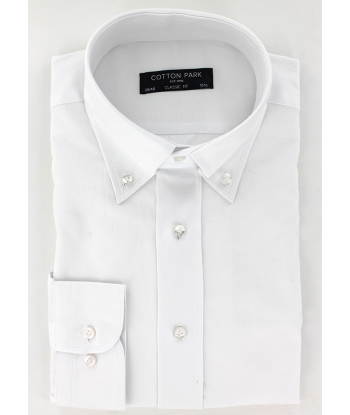 Chemise classique col bouton oxford blanc meilleur choix