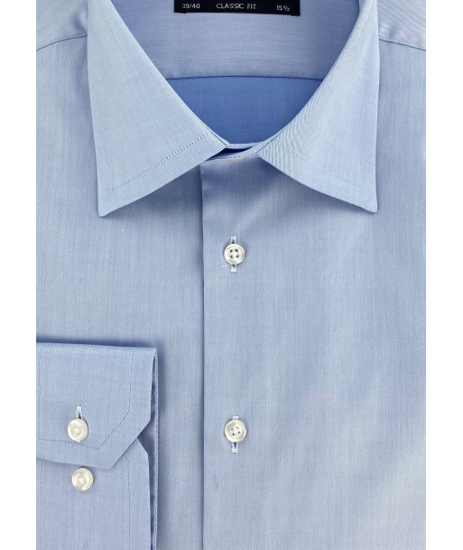 Chemise classique en twill bleu ciel france