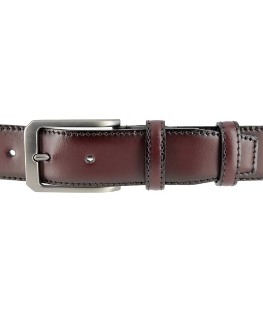 Ceinture en cuir bordeaux ou a consommer sur place