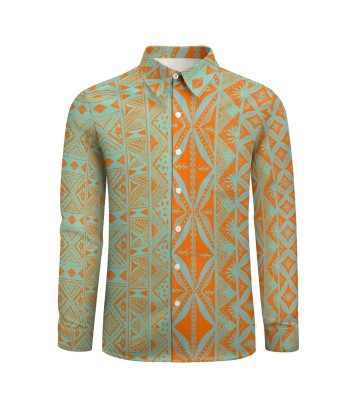 Chemise mata orange imprimée gatu Paris Déstockage Promo