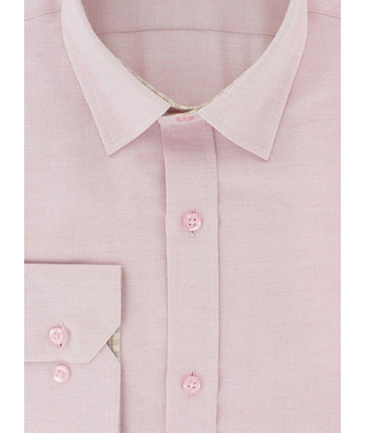 Chemise cintrée chevron rose touché cachemire Vous souhaitez 