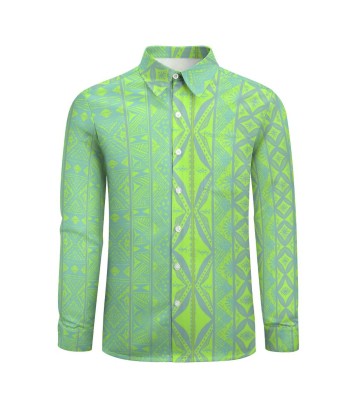 Chemise mata vert fluo imprimée gatu de technologie