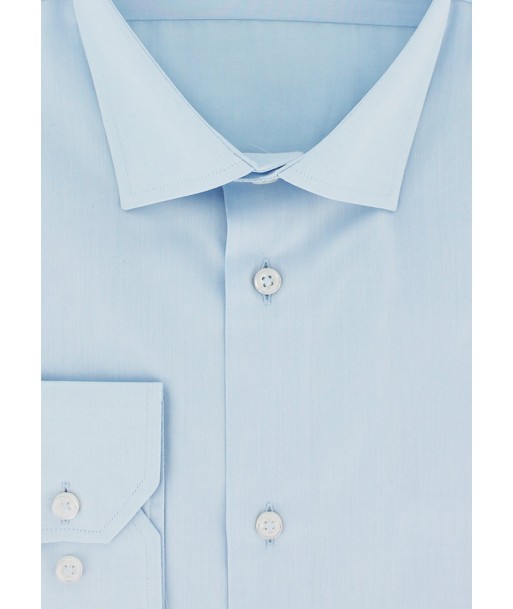 Chemise grande longueur de manche bleu ciel ouvre sa boutique