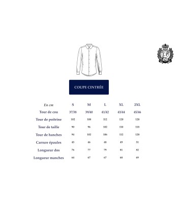 Chemise col cutaway avec opposition carreaux ciel Venez découvrir notre 