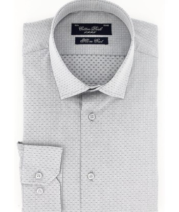 Chemise cintrée grise à motifs Le MVP de beaucoup