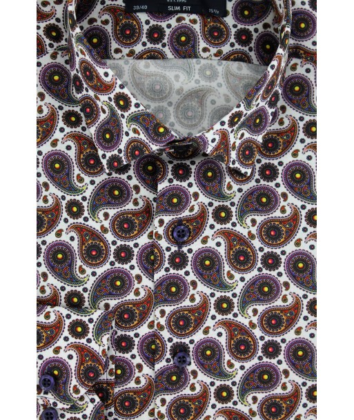 Chemise cintrée cachemire print meilleur choix