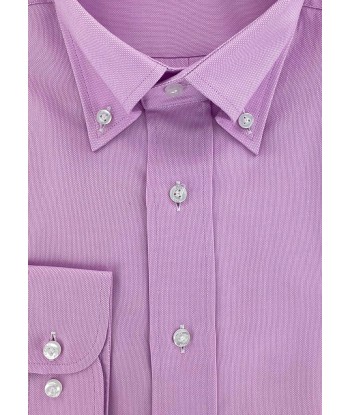 Chemise classique col bouton oxford parme en stock