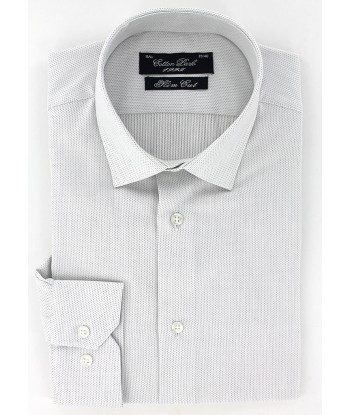 Chemise cintrée gris clair à motifs la livraison gratuite