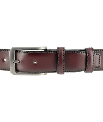 Ceinture en cuir bordeaux s'inspire de l'anatomie humaine